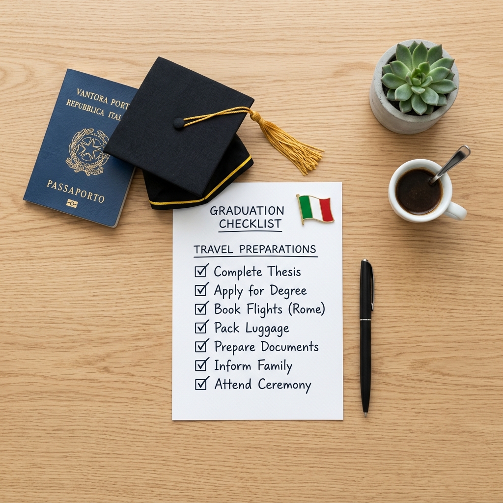 Checklist documents visa étudiant Italie