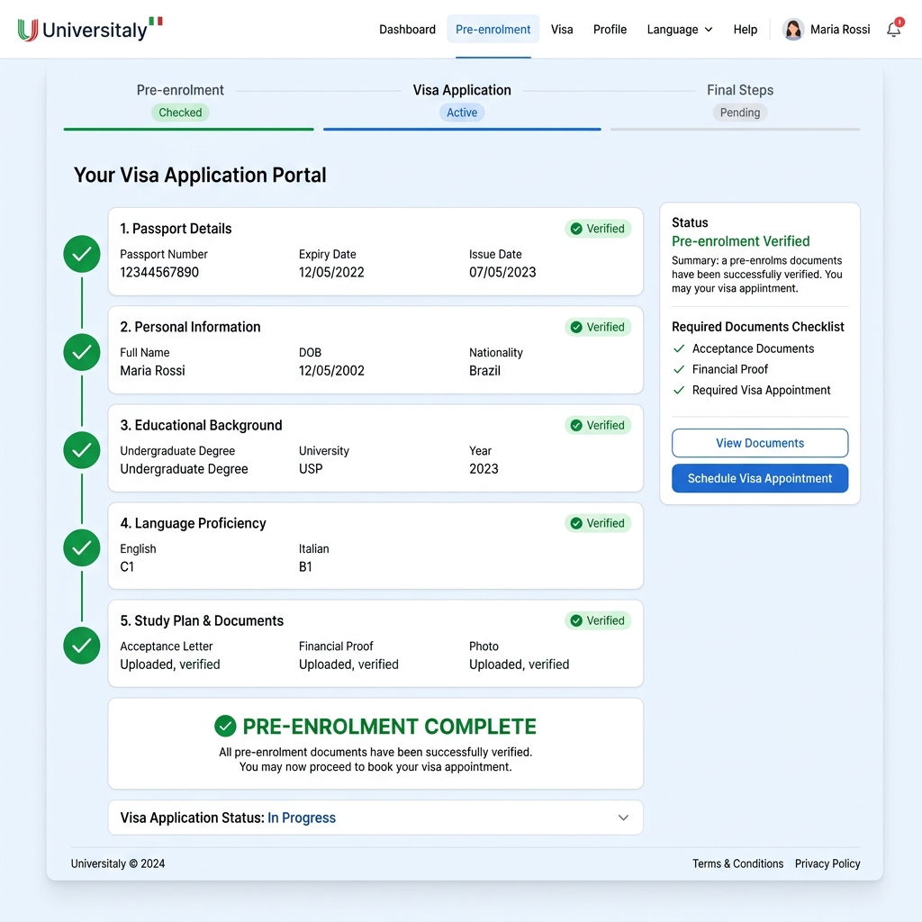 Préinscription Universitaly étudiant étranger